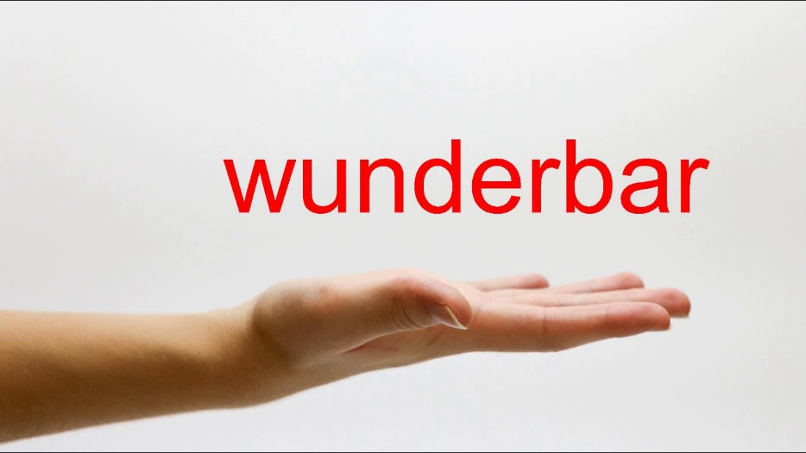 How to Pronounce wunderbar - American English